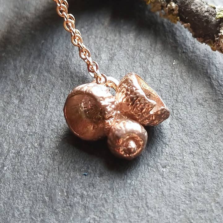 Rose-guld Acorn dråbe vedhæng for engroshandel hos RED HILL