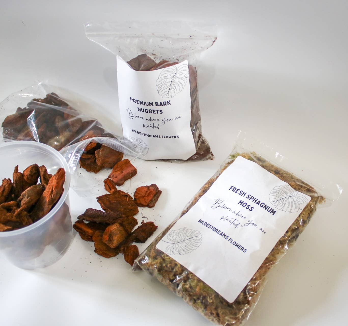 Wildestdreams.flowers - Vendita all'ingrosso Terriccio per piante/vasi - Confezione Duo Torba e Muschio Sphagnum Fresco per Piante2