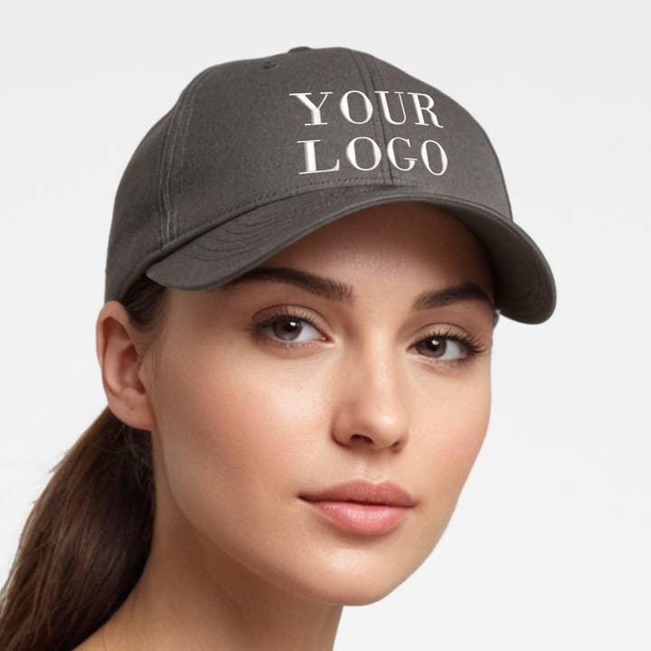 IdealMerch - Wholesale Baseball Cap - Unisex - Custom Embroidered Logo Mid-Profile Structured Caps