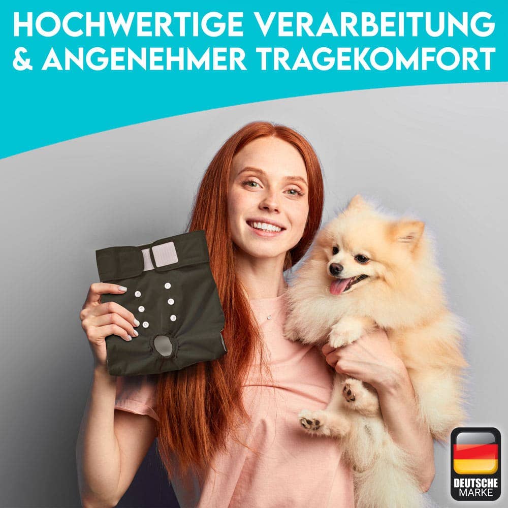 H.I.K. GmbH - Wholesale Pet Diaper - Dog - HUND IST KÖNIG® Absorbent Dog Diapers for Female Dogs (Set of 3)9