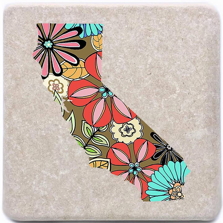 California Flowers Coaster for wholesale by Noomoon