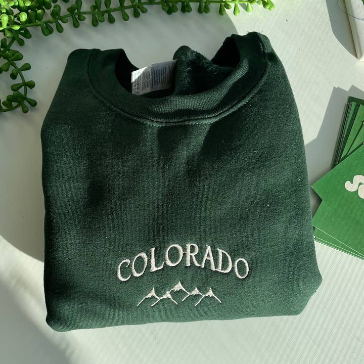 Colorado Embroidered Sweatshirt for wholesale by City Crews Apparel