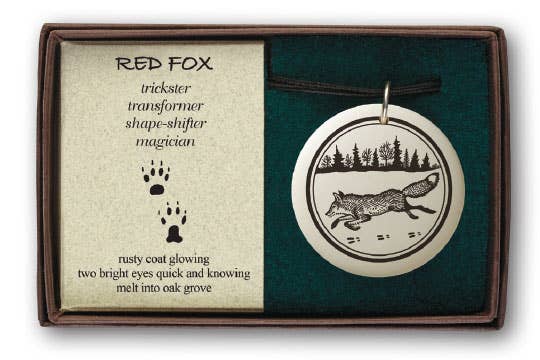 Touchstone Pottery - Wholesale Jewelry Set - Red Fox Porcelain Pendant Gift Box1