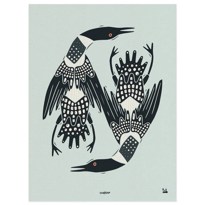 Courtship Print for wholesale by Woosah Outfitters