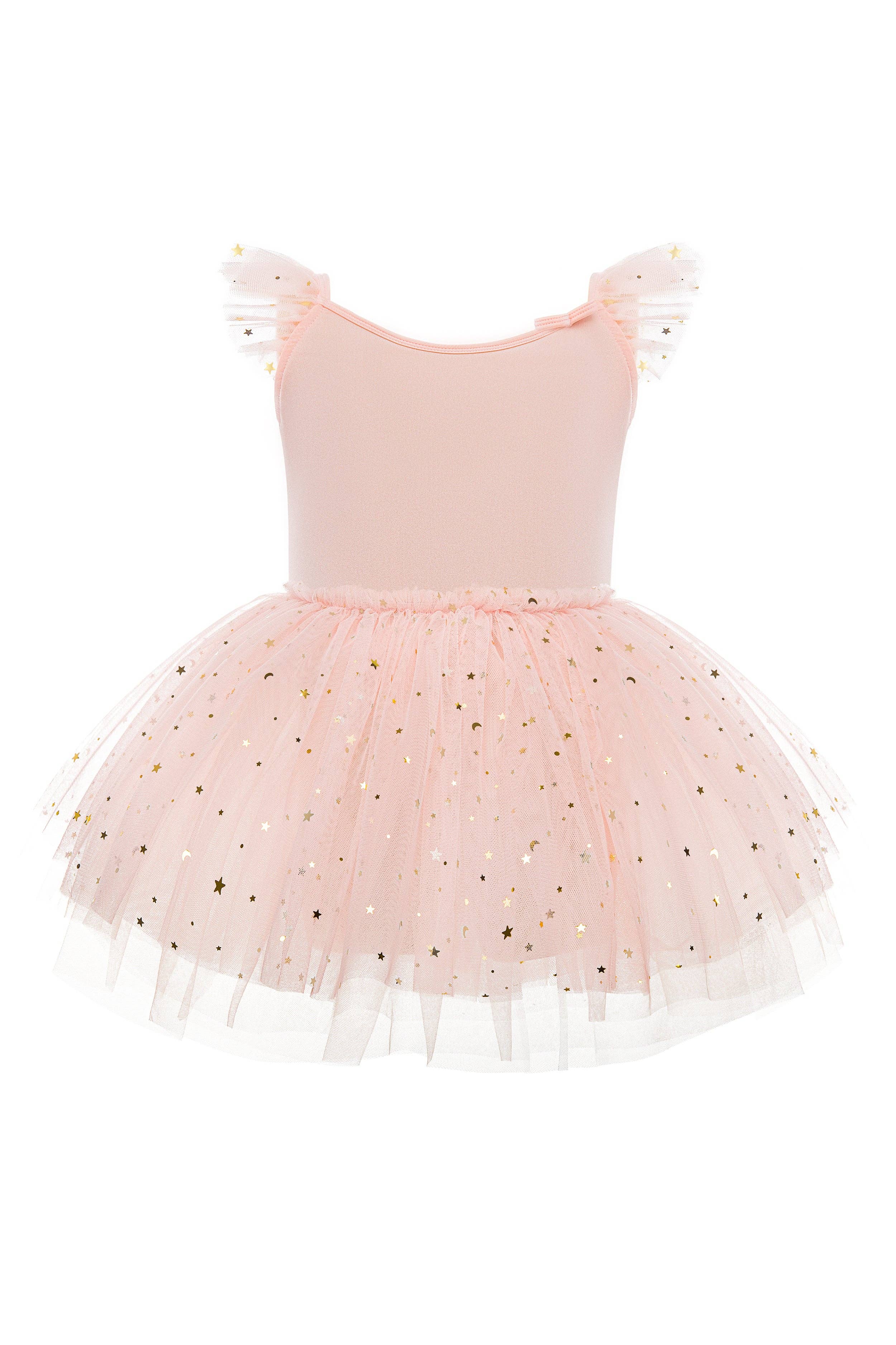 Peach Fuzz Ballet Leotards Flutter Sleeve Dance Dress for Girls for wholesale on Faire0