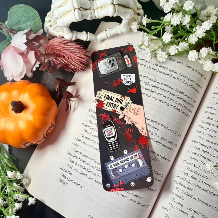 Final Girl Horror Bookmark – Thriller Inspired 2x6 Matte Design for wholesale by Awfullynerdy.co