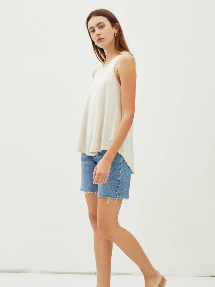 Be Cool - Wholesale Tank Top - Women's - SOFT FLOWY ROUND NECK TANK TOP17