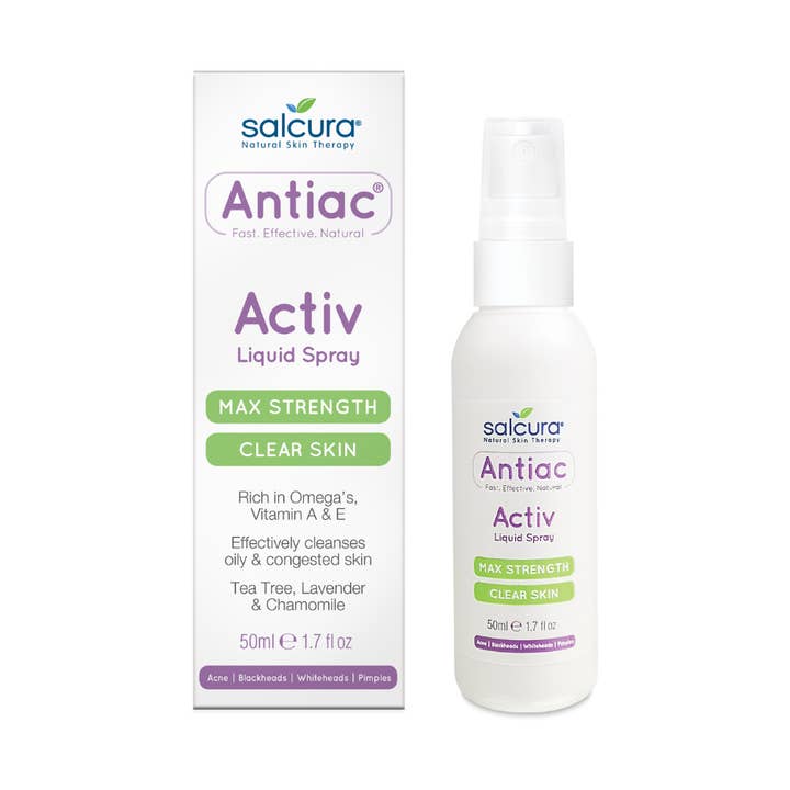 Antiac Activ vloeibare spray 50 ml voor wholesale door Salcura Natural Skin Therapy EU