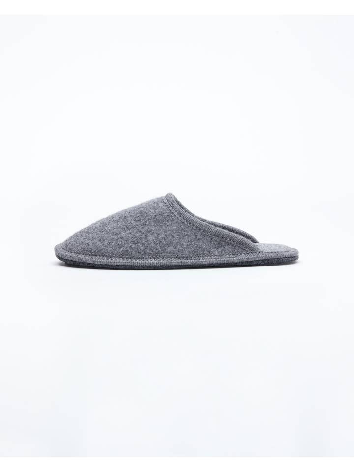 Le Clare – Engroshandel Slippers - Herre – Mænds kogt uld Stella Slipper Grå