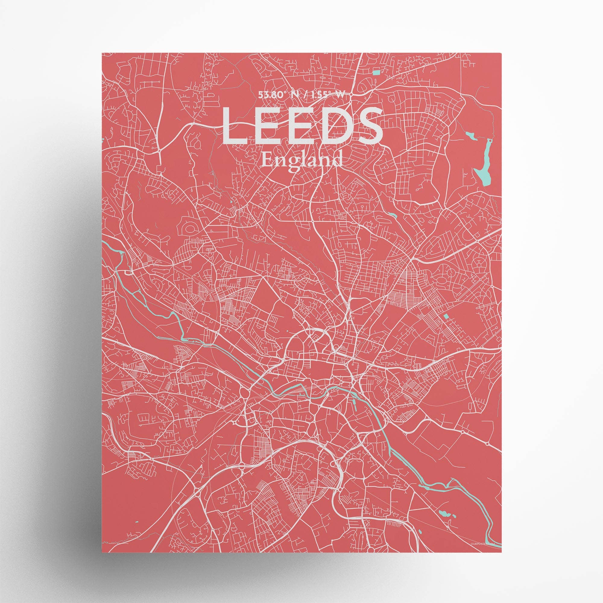 OurPoster.com – wholesale Poster – Leeds karta affisch232