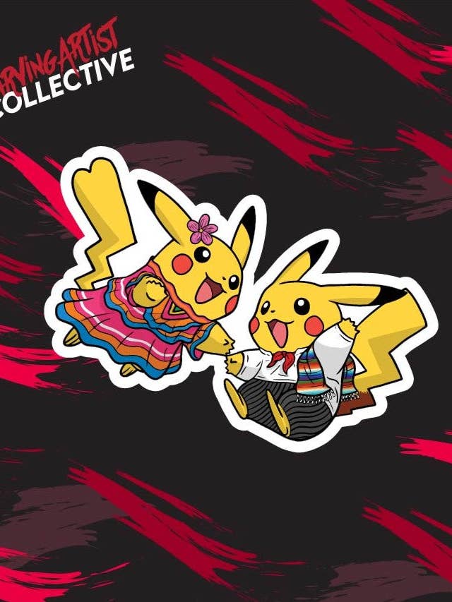 Folklorico Pikachu for engroshandel hos The Starving Artist