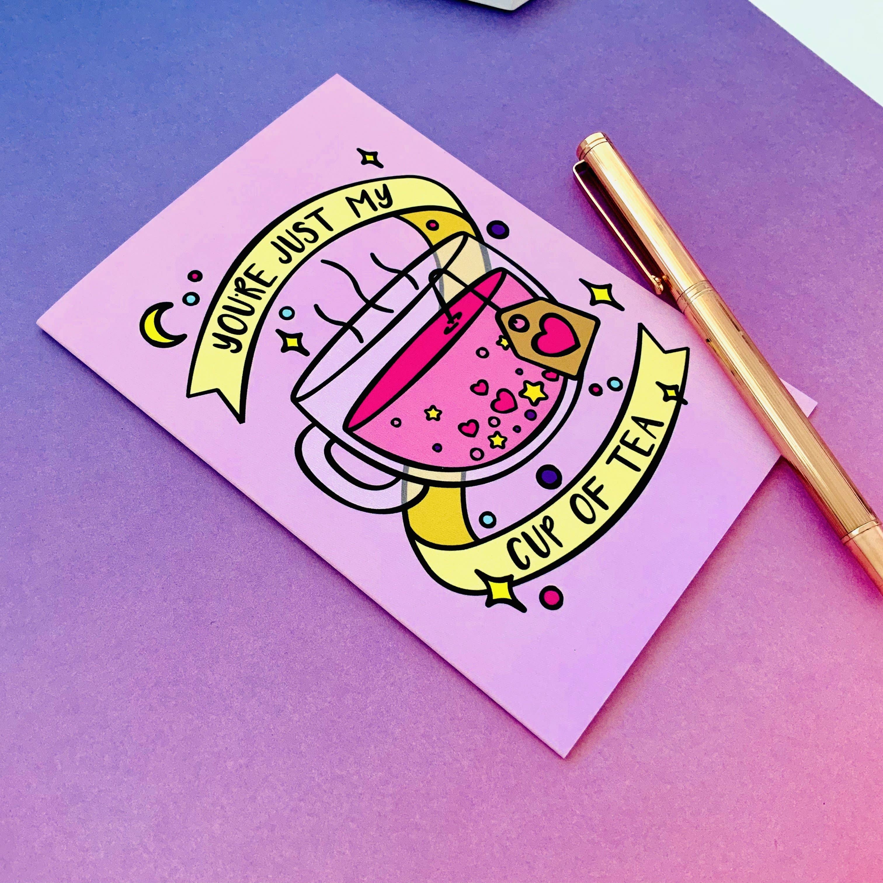 CoconuTacha – wholesale Kärlekskort – Min kopp te hälsningskort5
