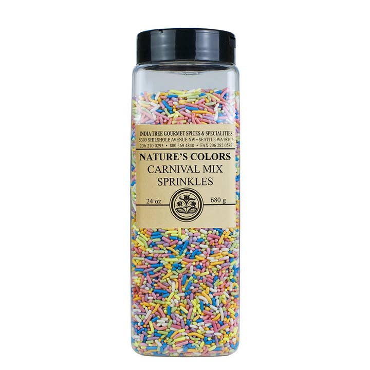 India Tree - Wholesale Sprinkles - Nature’s Colors Carnival Mix Sprinkles