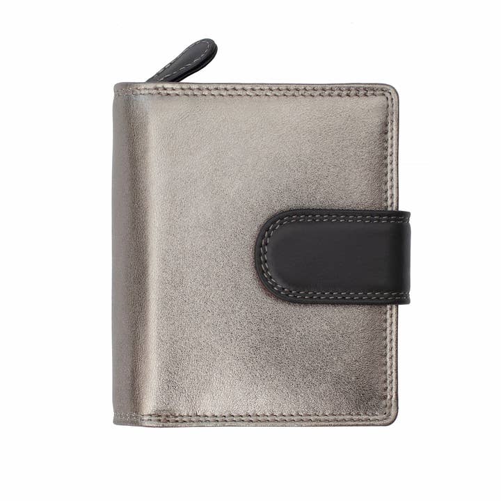 PRIMEHIDE - Wholesale Wallet - Women's - London Metallic Leather RFID Purse - 8084