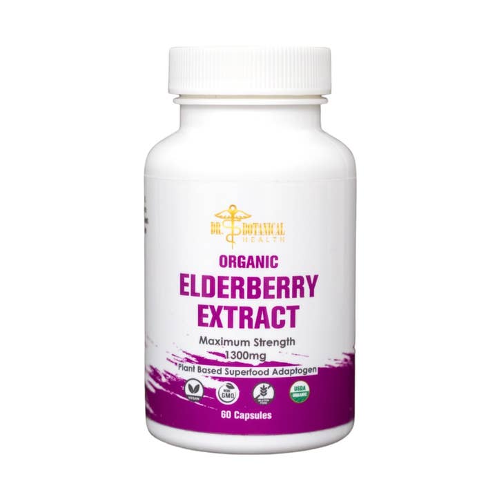Elderberry Powder Capsules (Organic) - 60 ct. for wholesale by Dr. Botanical Health