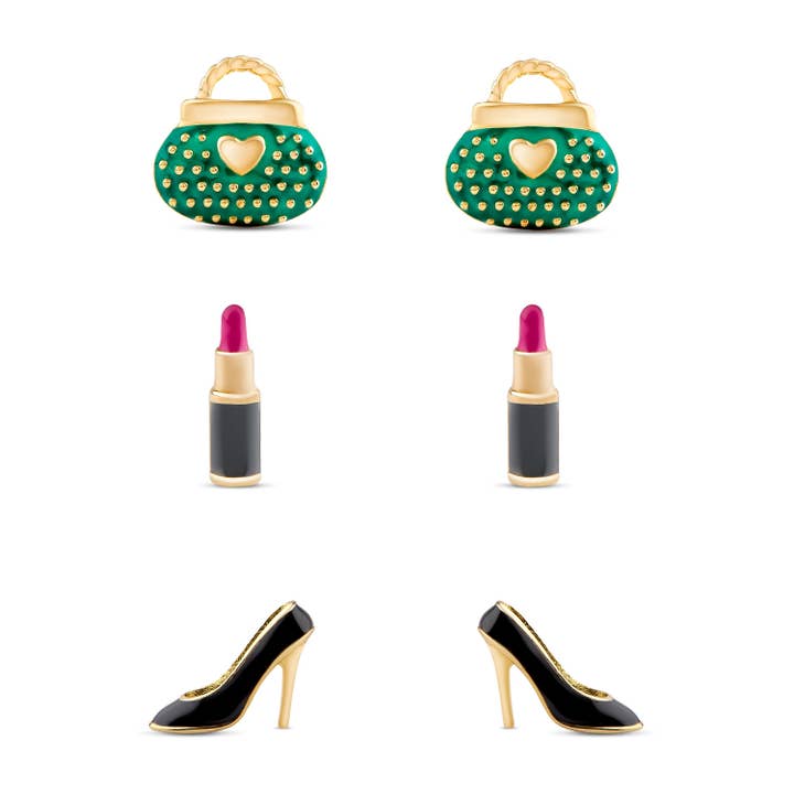 High Fashion Stud Set in Sterling Silver for wholesale by Lily Nily