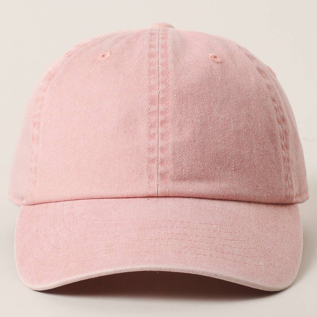 Fashion City - Wholesale Baseball Cap - Women's - Pastel Tone Pigment Dyed Cotton Baseball Dad Cap10