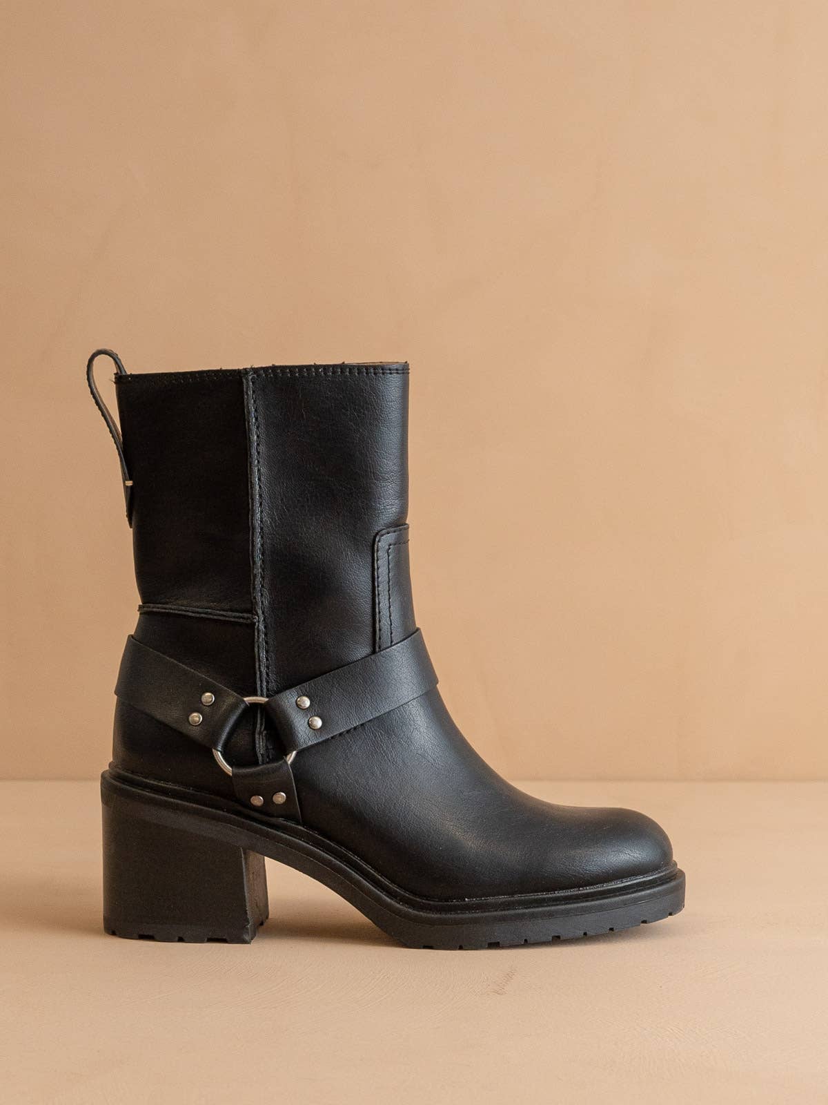 The Clyde | Black Moto Ankle Boot for wholesale on Faire0