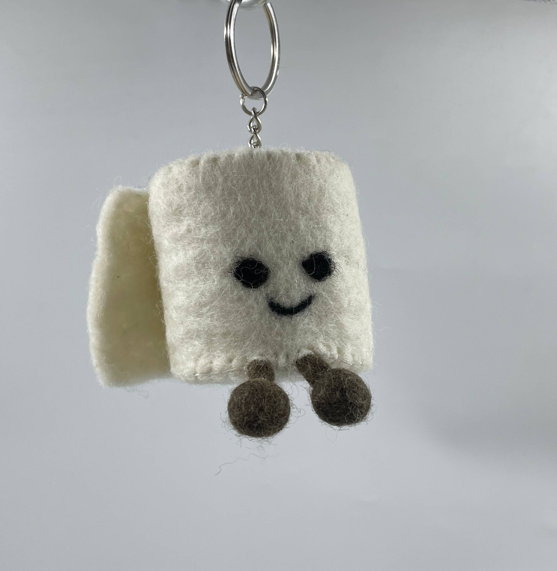 Funky Yak Ltd – wholesale Keychain – Women's – Handmade Felt Cute Toiletpaper roll Keyring 4