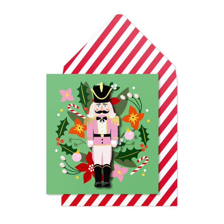 Christmas Nutcracker, Handmade Greeting Card for wholesale by Tache