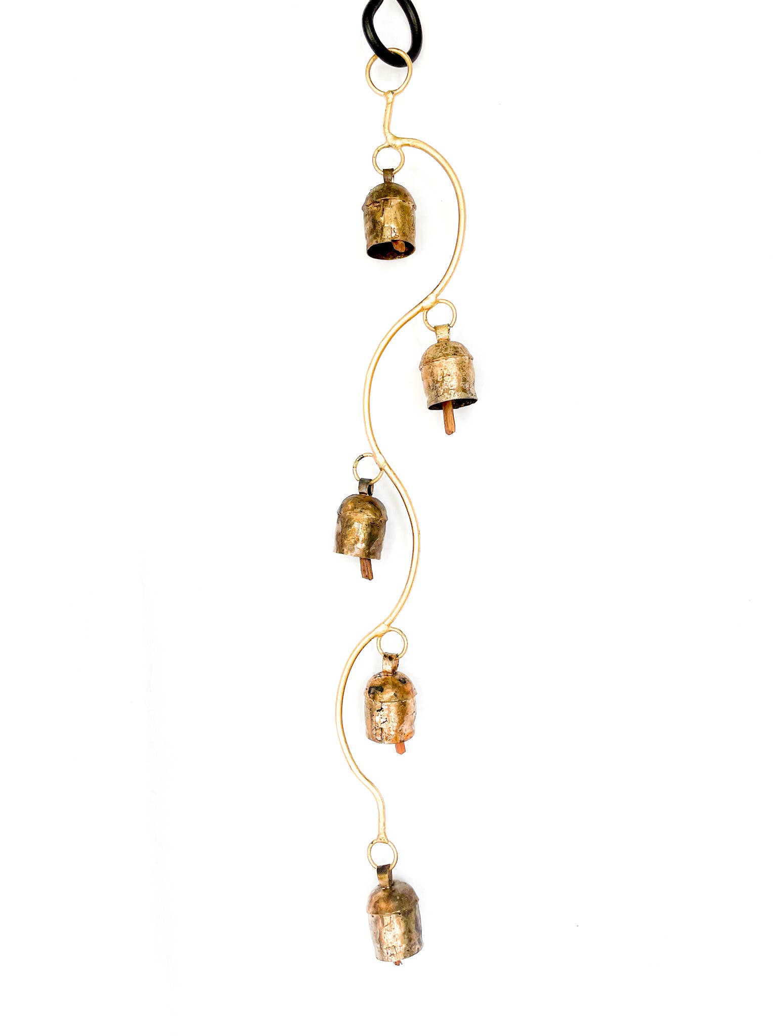 Mira Fair Trade - Wholesale Wind Chime - Curved Stem Bell Wind Chimes0