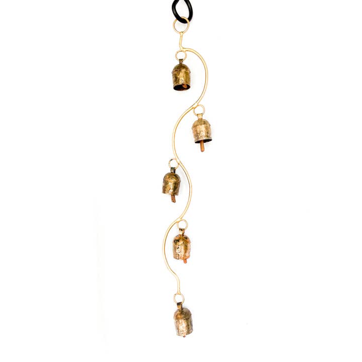 Mira Fair Trade - Wholesale Wind chime - Curved Stem Bell Wind Chimes