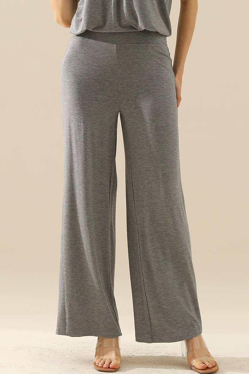 NINEXIS - Wholesale Pants - Women's - CWBLP410_HIGH WAIST WIDE LEG PALAZZO LOOSE CASUAL PANTS2