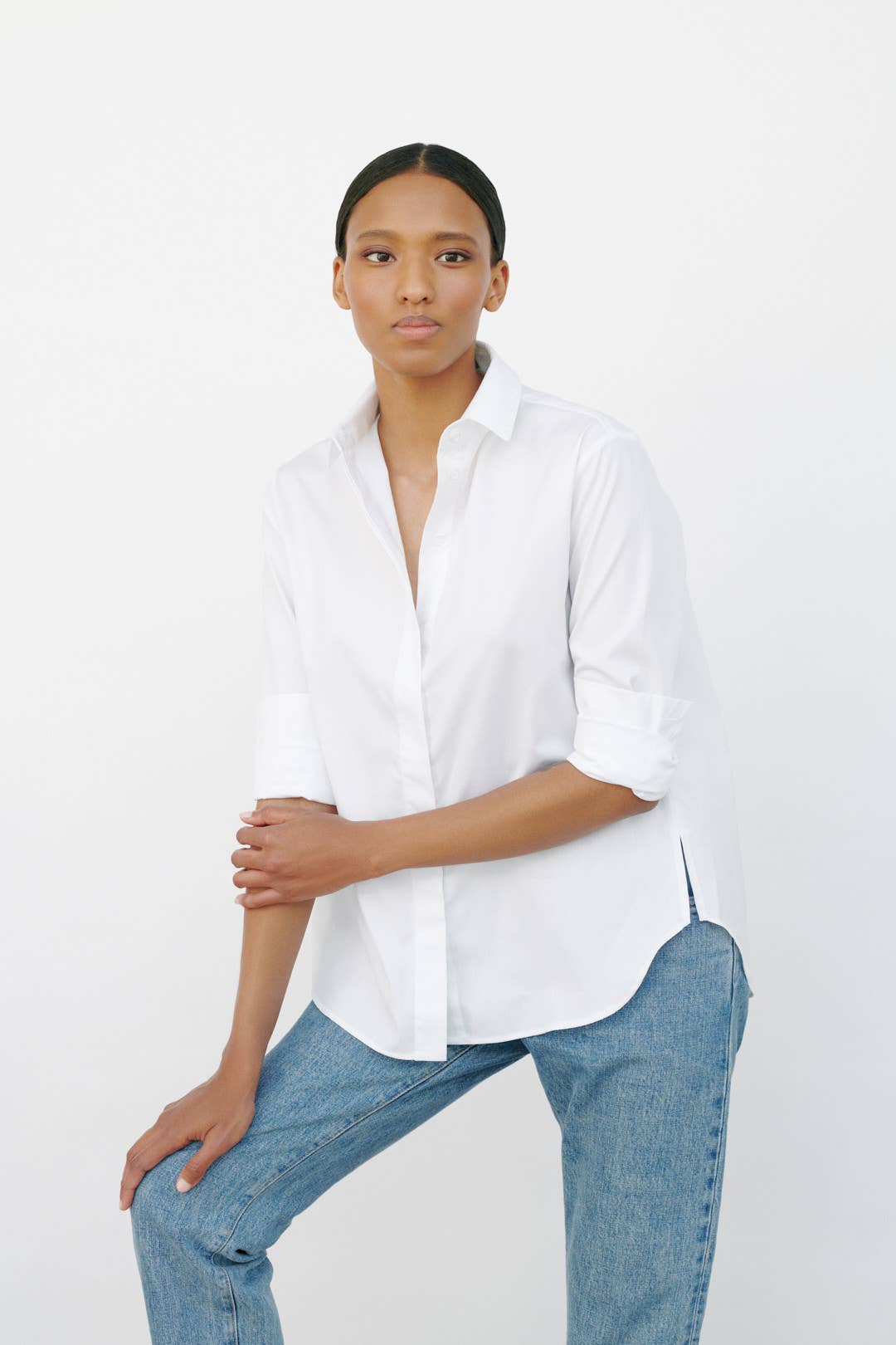 CAPSULE by Agnė Gilytė - Vente Chemise à col boutonné – femme - Chemise « FLORENCE » en coton de haute qualité45