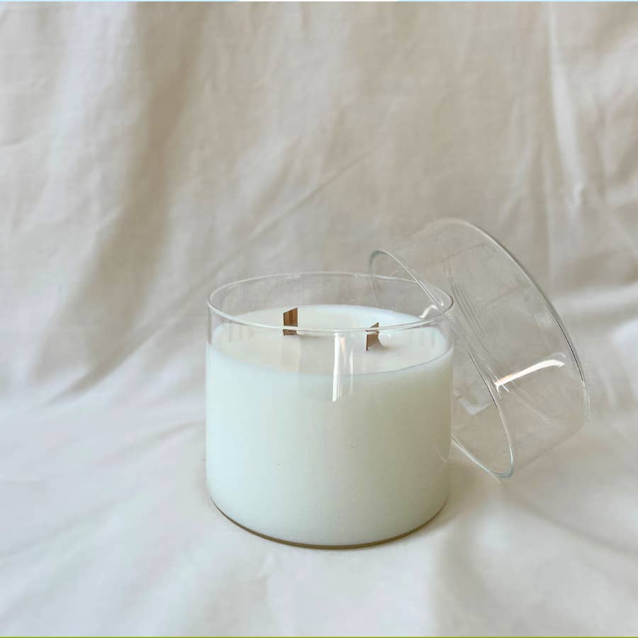 Candescent Books - Wholesale Jar/Filled Candle - Poetry 12 oz. Double Wood Wick Candle