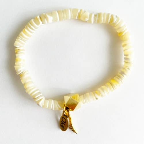 Shellebrate Life Shell Rondelle 6mm for wholesale by omibeads