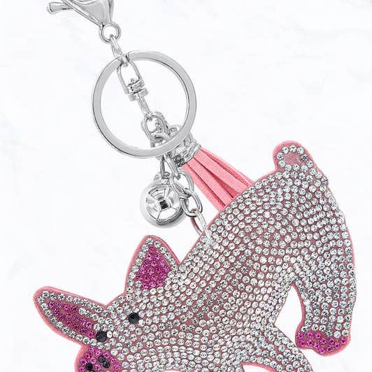 Glittering Crystal Pig Keychain and other Purchase Wholesale bling keychains. Free Returns & Net 60 Terms on Faire trending on Faire.
