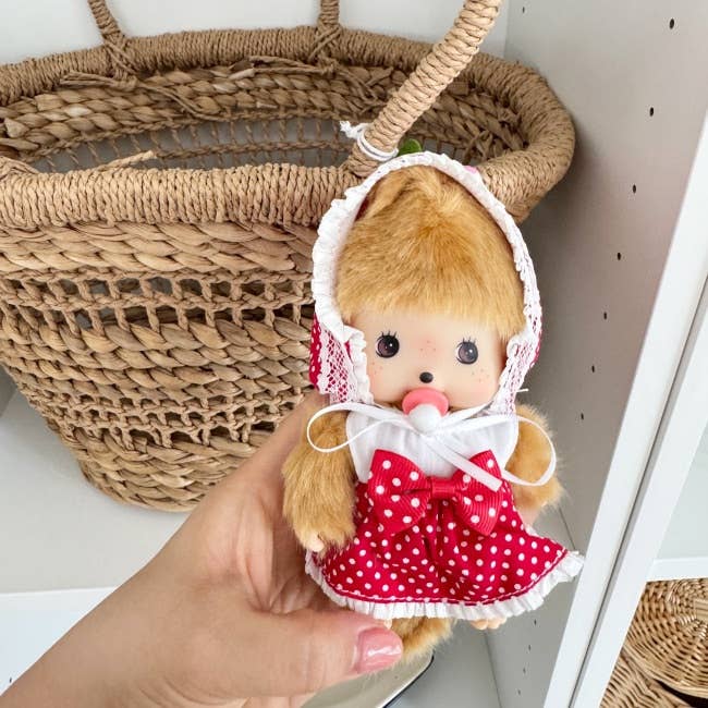 MOND HAUS - Wholesale Keychain - Women's - Wonder Keychain | Adorable Monchichi Doll in Cherry Dress