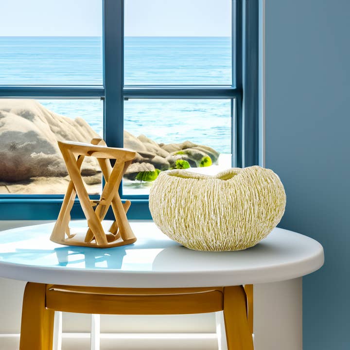 Dekorative Blumenvase aus Kunstharz mit nachhaltiger Korallenstruktur, 10 Zoll für den Großhandel von Galt International Company