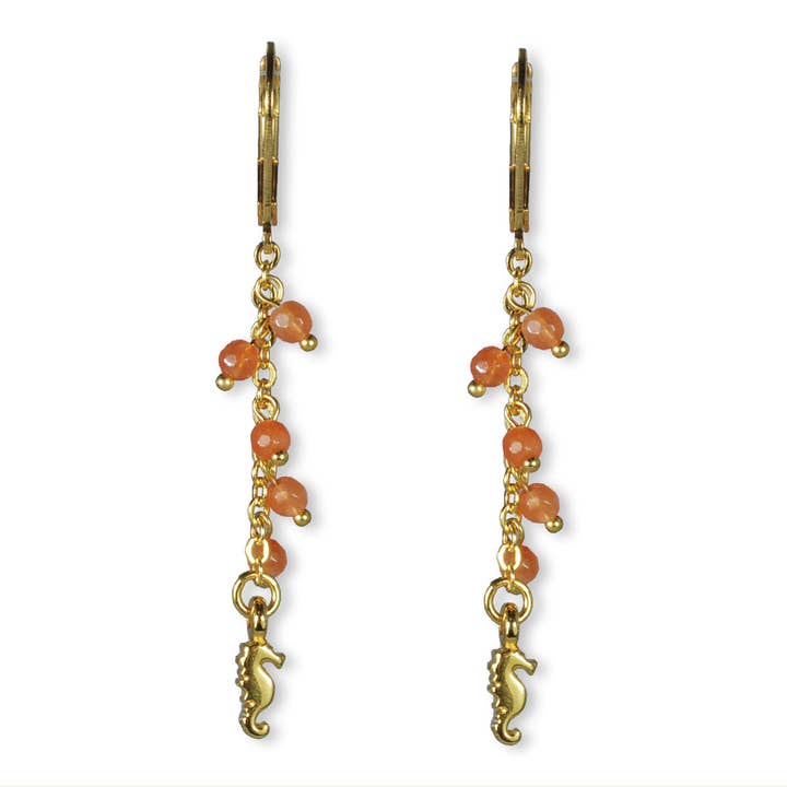 Jazu Jewellery - Wholesale Dangle Earrings - Nona earrings with semi-precious stones4