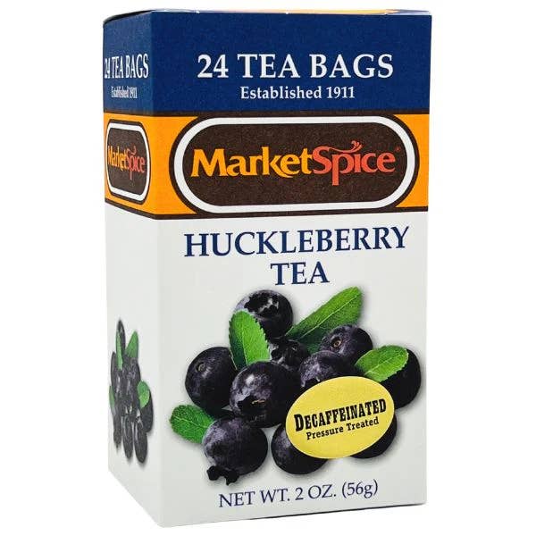 Huckleberry Decaf 24ct Teabag Box for wholesale by MARKETSPICE