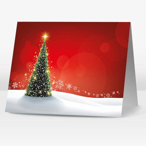 Kortspecialisten - Wholesale Christmas Card - Christmas tree - Red0