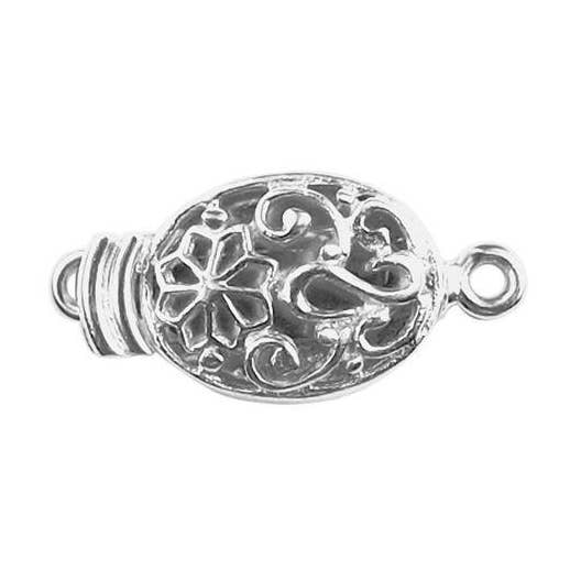 CSF-414 Silver Overlay Single Hole Multi Strand Clasp for wholesale by Bali Designs