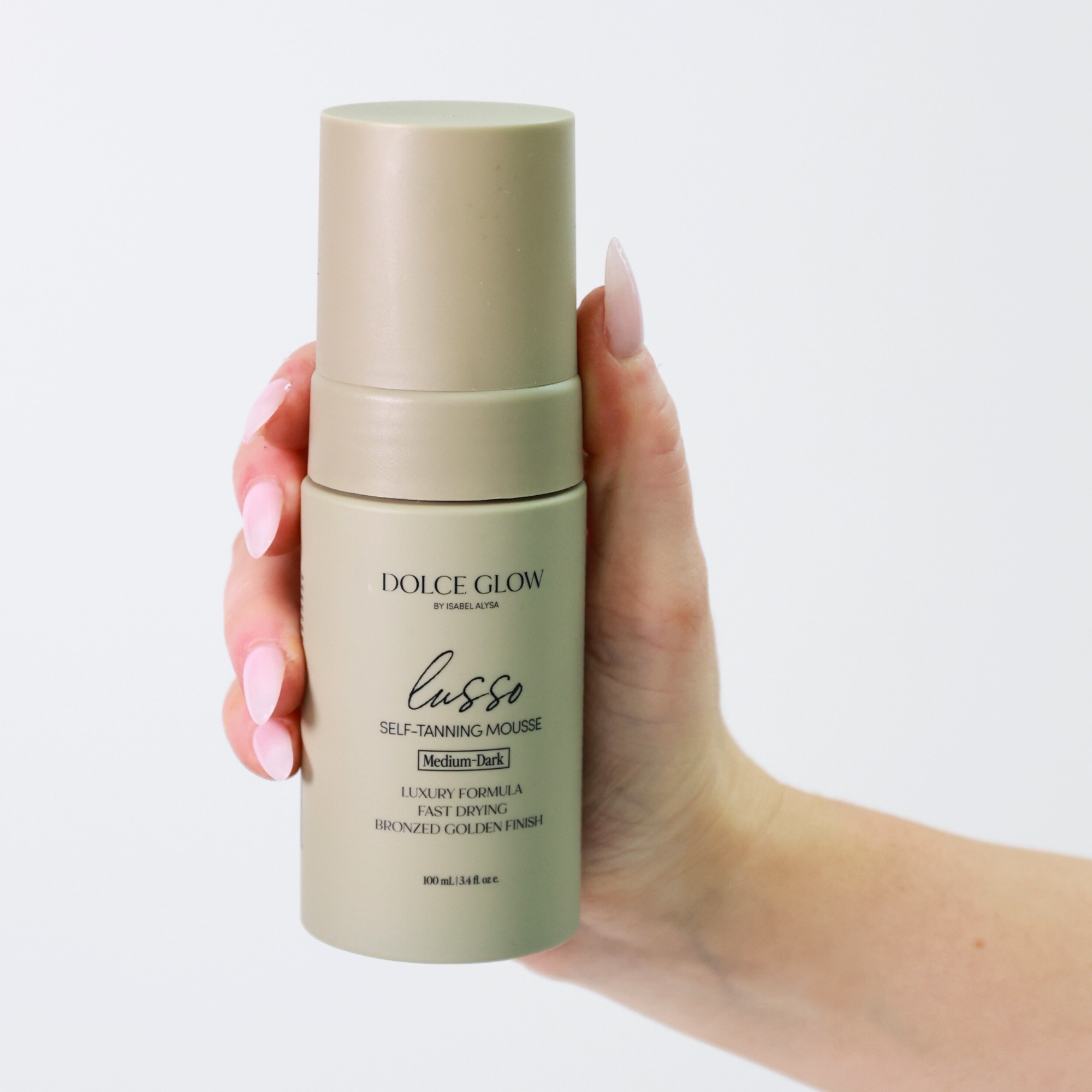 Dolce Glow by Isabel Alysa - Venta al por mayor Autobronceador - Mini Mousse Autobronceadora Lusso (Tamaño de Viaje)4