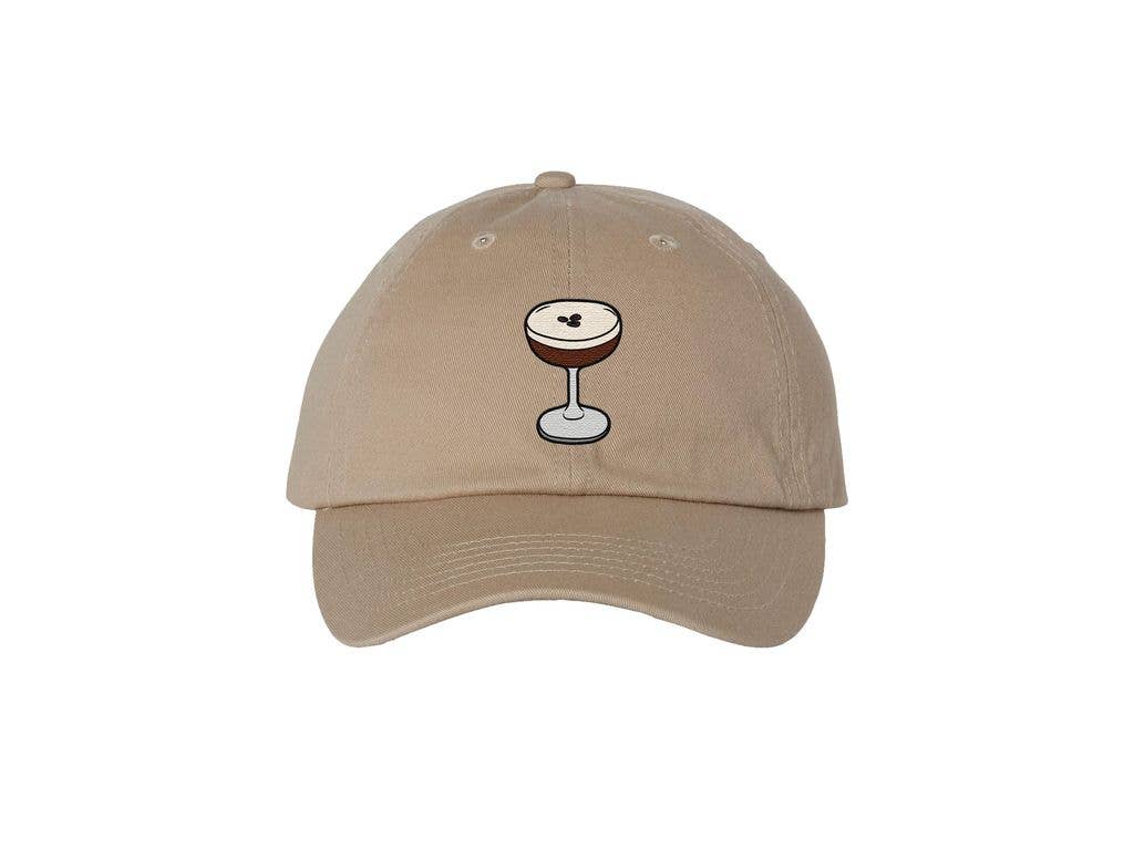 Calm Down Caren - Wholesale Baseball Cap - Unisex - Espresso Martini Embroidered Light Brown Dad Hat0