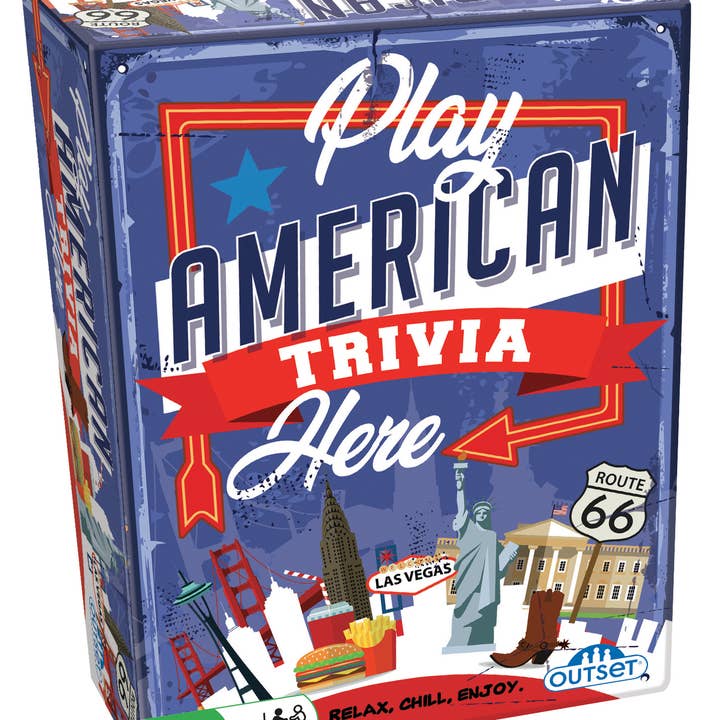 Play American Trivia Here Card Game - The Ultimate Challenge for wholesale by Outset Games and Cobble Hill Puzzles