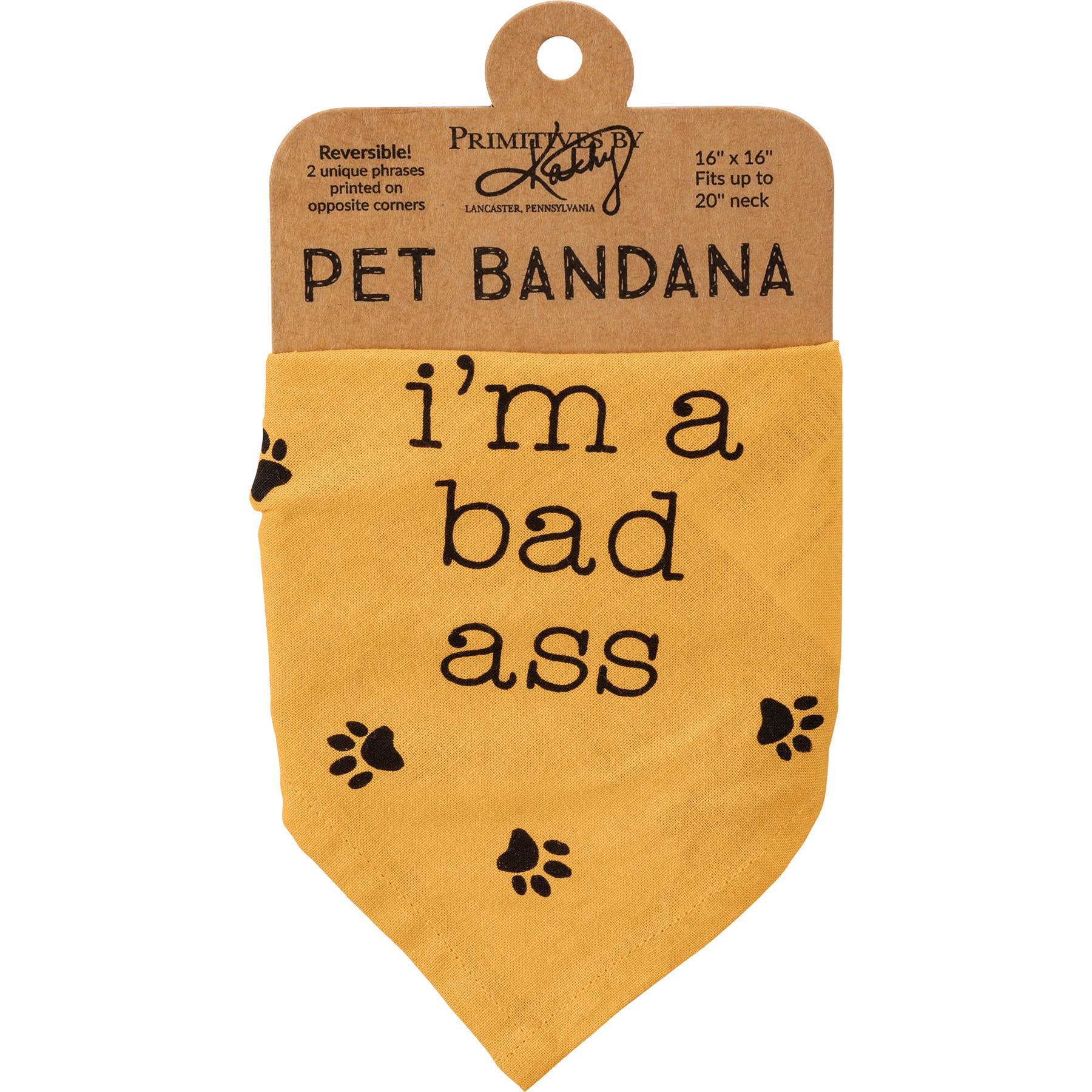 Primitives by Kathy - Wholesale Pet Bandana - Dog - Bad Ass/Love to Cuddle Small Pet Bandana3