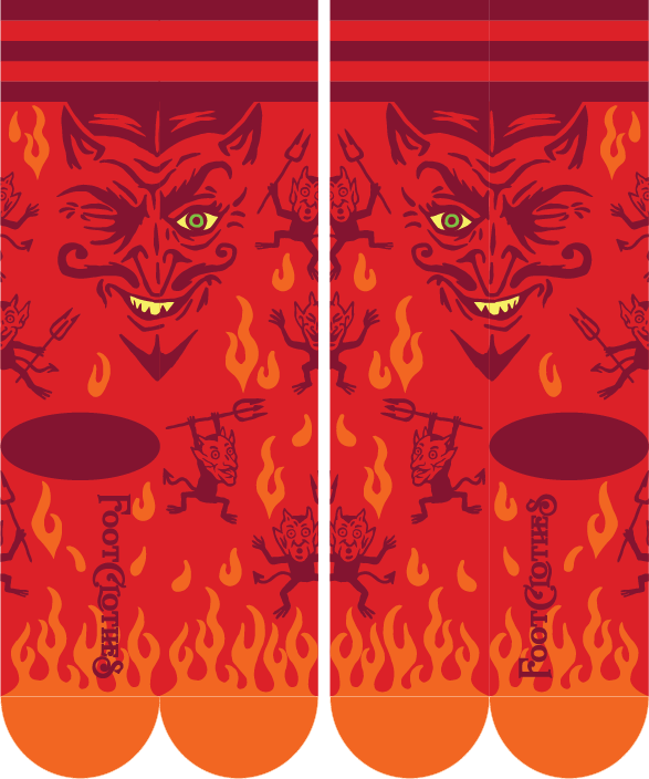 FootClothes LLC - Wholesale Socks - Unisex - Vintage Devil Socks3