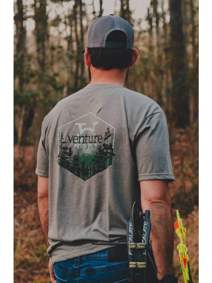 Southern Bliss Co. - Wholesale Screen Printed T-Shirt - Men's - Venture Outdoors/ Forest Unseen Tee