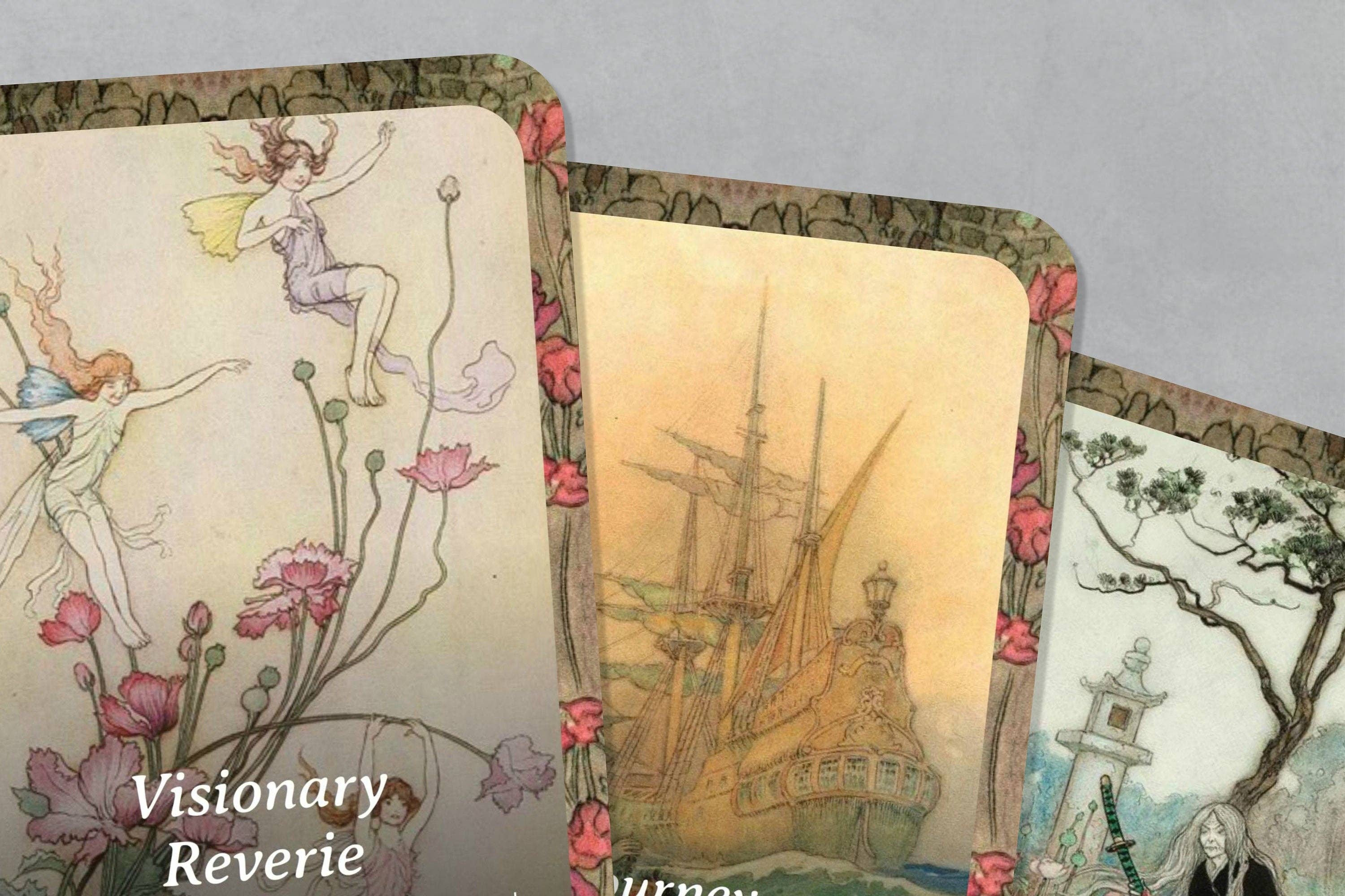 Ibiza Tarot USA - Wholesale Tarot Cards - The Dreamweaver Oracle -  Artwork by Warwick Goble - 24 cards - Oracle Cards - Oracle Deck - Fortune Telling - Divination cards - Fairy tale3
