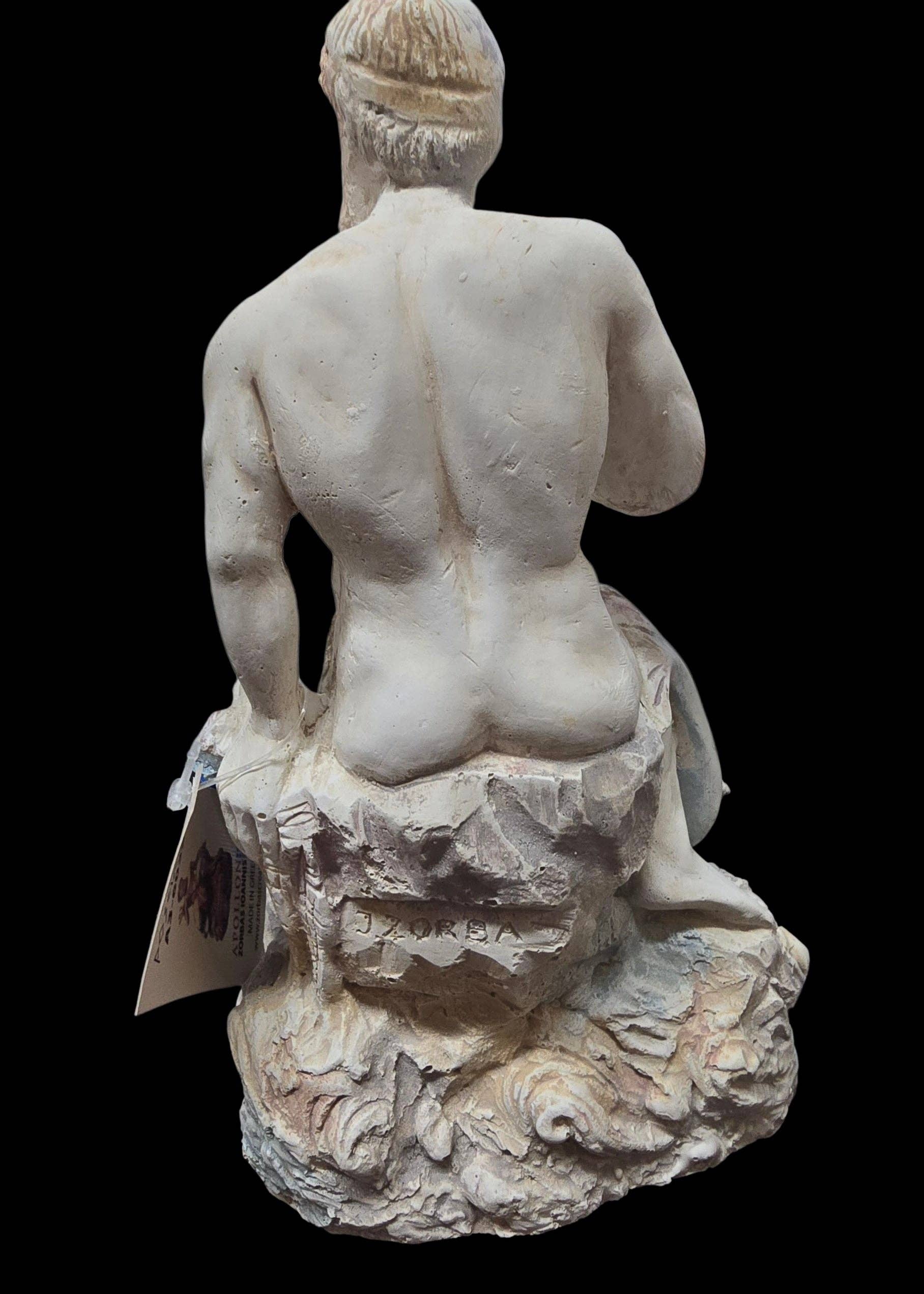 2 Greeks Inc – Escultura por atacado – Estátua de Alabastro de Poseidon – Deus do Mar3