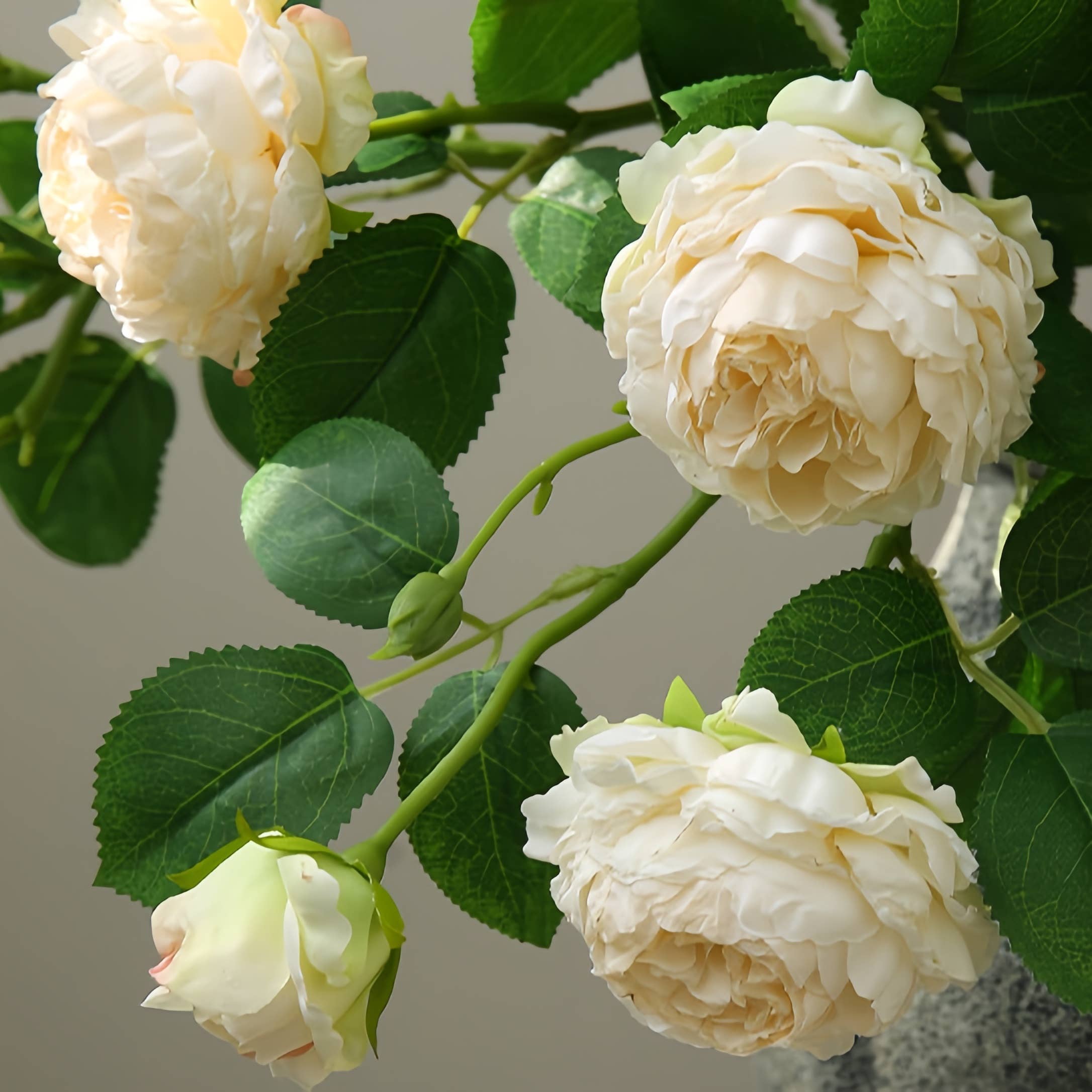 ACNITE(We cover U.S. import duties) - Wholesale Artificial Flowers - 3 rose flowers gift for her home floral Retro rose flwoers11