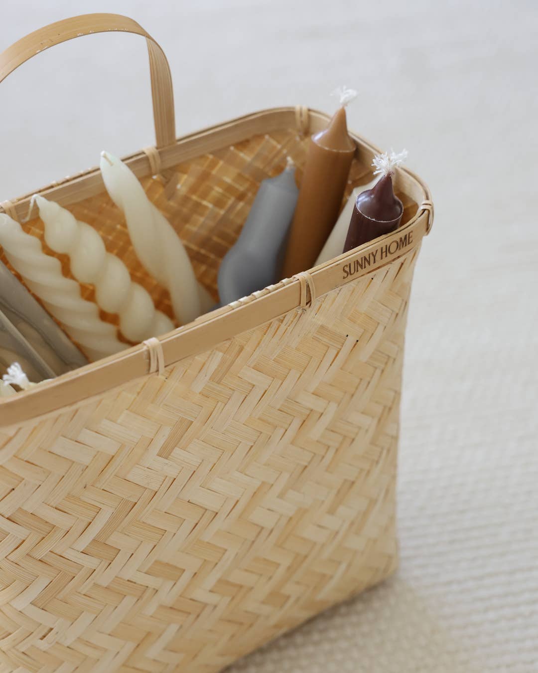 SUNNY HOME - Vente Paniers - Panier mural en bambou – Mur Sapa2