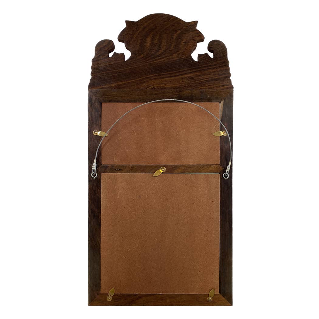 Madison Bay Co. - Historical Home Decor Reproductions – wholesale Väggspegel – Träramad spegel med tryck av "Hunter" häst, 18-3/4"1