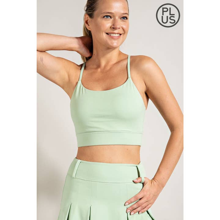 Rae Mode - Wholesale Sports Bra - Women's - PLUS SIZE BUTTER SPORTS BRA WITH ADJUSTABLE STRAP45