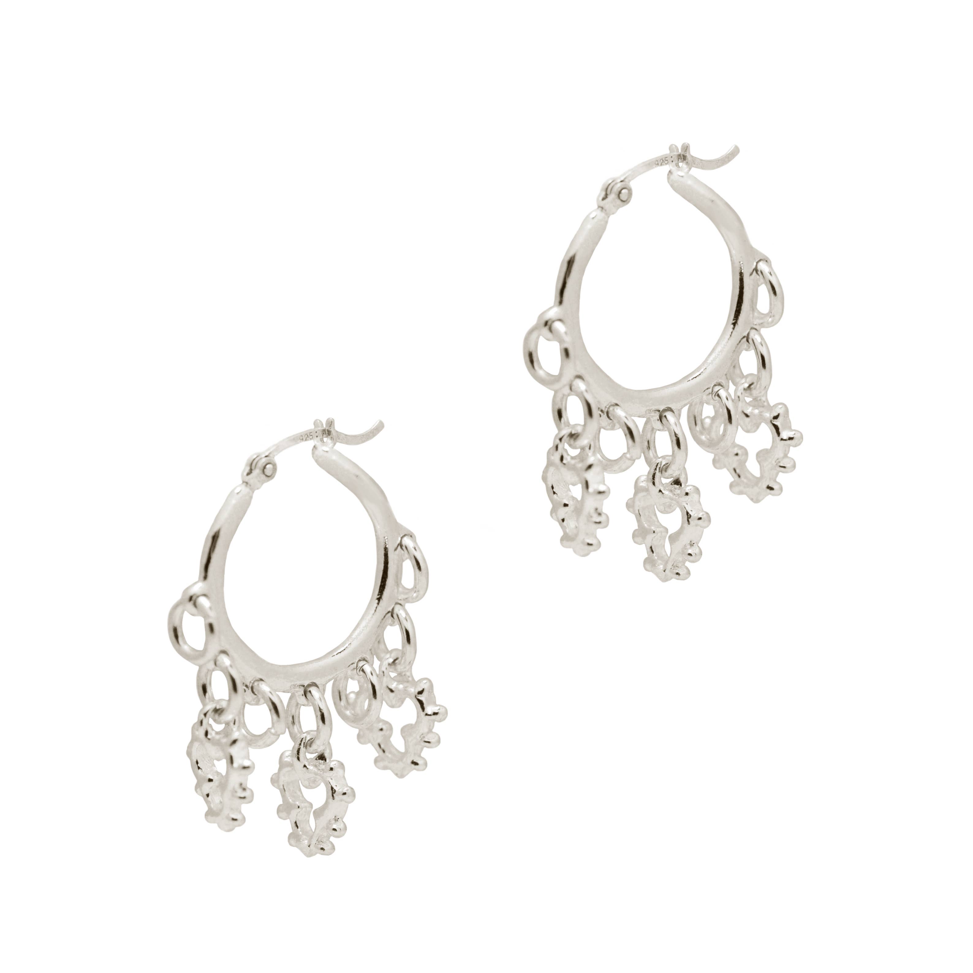 Aveta Studio - Wholesale Hoop Earrings - Dreamweaver's Tale Hoops In SterlIng Silver0